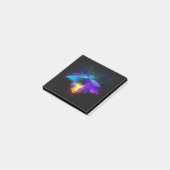 Neon Firefly op zwart Post-it® Notes (Schuin)