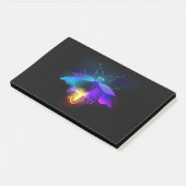 Neon Firefly op zwart Post-it® Notes (Schuin)