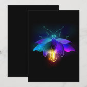 Neon Firefly op zwart Programma (Voorkant / Achterkant)