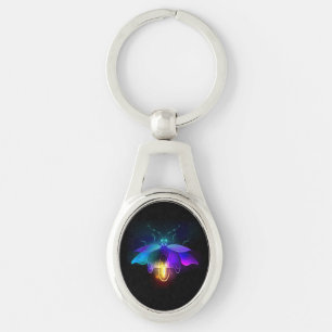 Neon Firefly op zwart Sleutelhanger