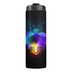 Neon Firefly op zwart Thermosbeker