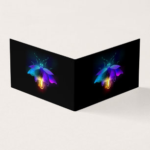 Neon Firefly op zwart Visitekaartjes
