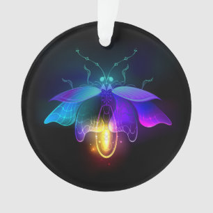 Neon Firefly sur noir