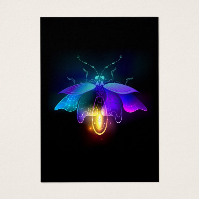 Neon Firefly sur noir (Devant)