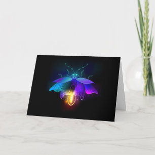 Neon Firefly sur noir