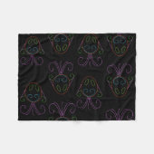 Neon Fish Fleece Deken (Voorkant (Horizontaal))