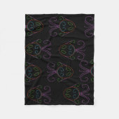 Neon Fish Fleece Deken (Voorkant)