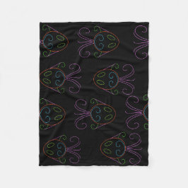 Neon Fish Fleece Deken