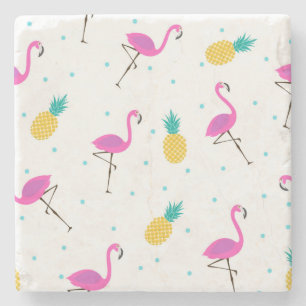 Neon Flamingos 2 2 Stenen Onderzetter