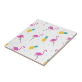 Neon Flamingos 2 Tegeltje (Zijkant)