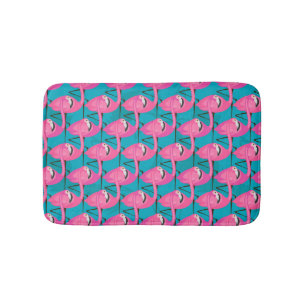 Neon Flamingos Badmat