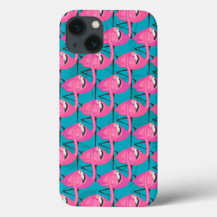 Neon Flamingos iPhone 13 Hoesje