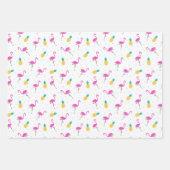 Neon Flamingos Inpakpapier Vel (Voorkant 2)
