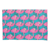 Neon Flamingos Kussensloop (Voorkant-Links)