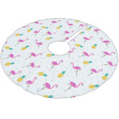 Neon Flamingos | Monogram Kerstboom Rok (Gekanteld)