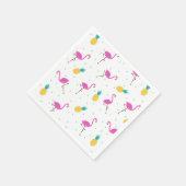 Neon Flamingos Servet (Hoek)