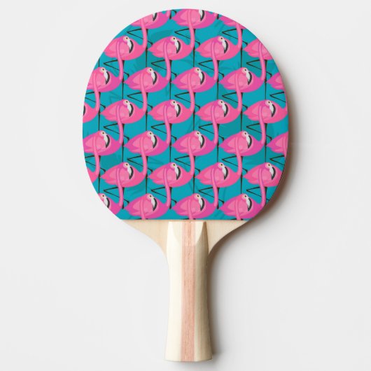 Neon Flamingos Tafeltennisbatje (Voorkant)