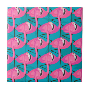 Neon Flamingos Tegeltje