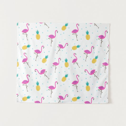 Neon Flamingos Wandkleed (Voorkant (horizontaal))