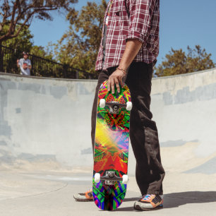 Neon Flash Graffiti-skateboard Skateboard