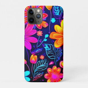 Neon Floral Fantasy iPhone 11 Pro Hoesje