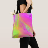 Neon Flow gepersonaliseerde Canvas tas (Dichtbij)