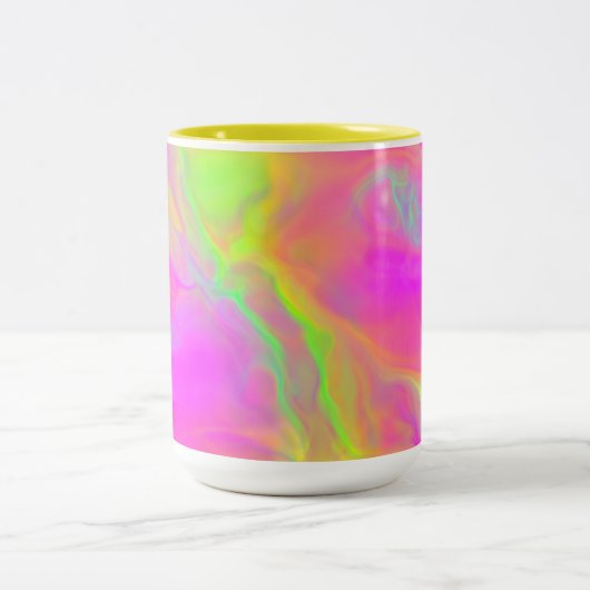 Neon Flow gepersonaliseerde mok (Center)