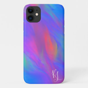 Neon Flow gepersonaliseerde telefoonhoes iPhone 11 Hoesje