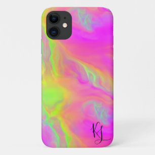 Neon Flow gepersonaliseerde telefoonhoes iPhone 11 Hoesje