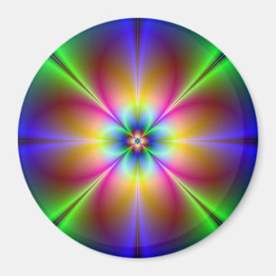 Neon Flower Magneet