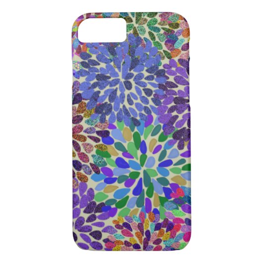 Neon Flowers iPhone case (Achterkant)