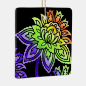 Neon Flowers Keramisch Ornament (Rechts)