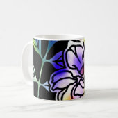 Neon Flowers Koffiemok (Voorkant links)