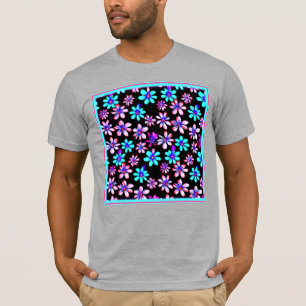 Neon Flowers Patronen Artwork. Bestel nu T-shirt