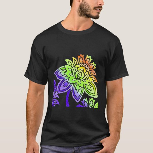 Neon Flowers T-shirt (Voorkant)
