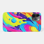 Neon Fluid Art Case-Mate iPhone Case (Achterkant (horizontaal))