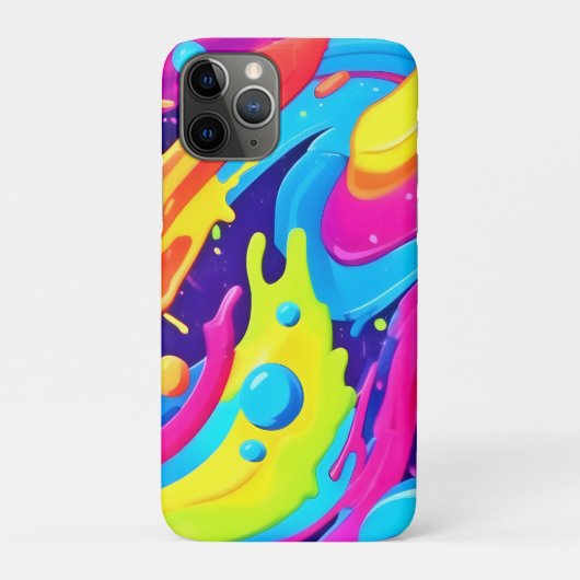 Neon Fluid Art Case-Mate iPhone Case (Achterkant)