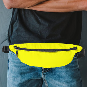 Neon fluorescerende gele retro heuptasje