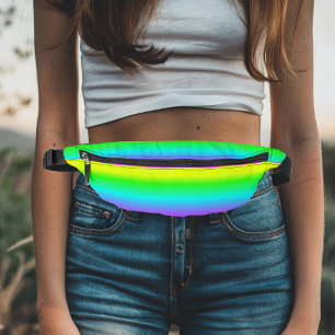 Neon fluorescerende Stripe Retro Heuptasje