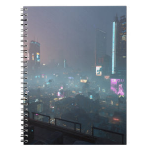 Neon Fog Cyber City Notitieboek