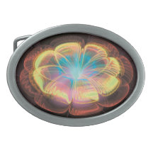 Neon Fractal Water Lily