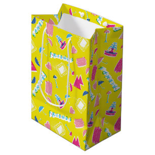 Neon FRIENDS™-pictogrampatroon Medium Cadeauzakje