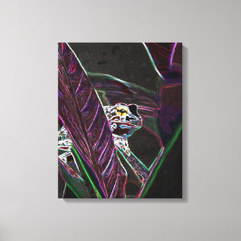 Neon Froggy Fine Art Canvas Print