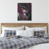 Neon Froggy Fine Art Canvas Print (Insitu (Slaapkamer))