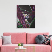 Neon Froggy Fine Art Canvas Print (Insitu (Woonkamer))