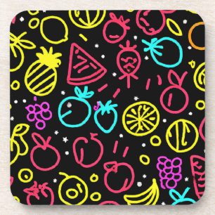 Neon Fruit Extravaganza Bier Onderzetter