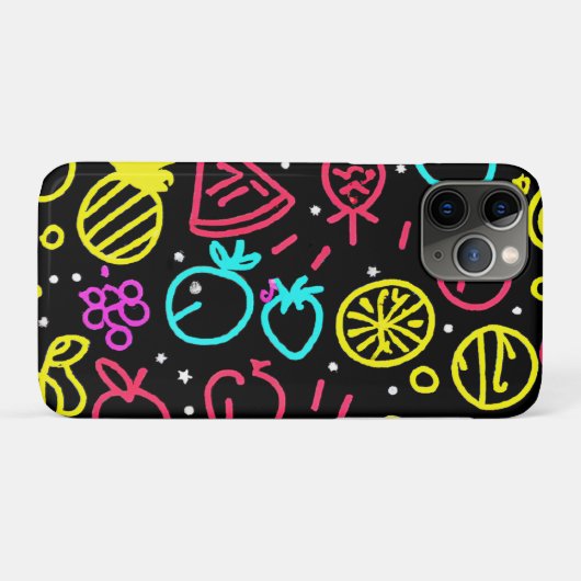 Neon Fruit Extravaganza Case-Mate iPhone Case (Achterkant (horizontaal))