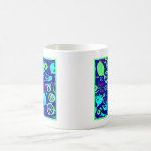Neon Fruits Pattern Art Koffiemok (Center)