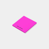 Neon Fuchsia Professioneel Minimalistisch Zwart Sc Post-it® Notes (Schuin)