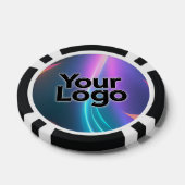Neon Futuristic Poker Party Zakelijk Poker Chips (Enkel)